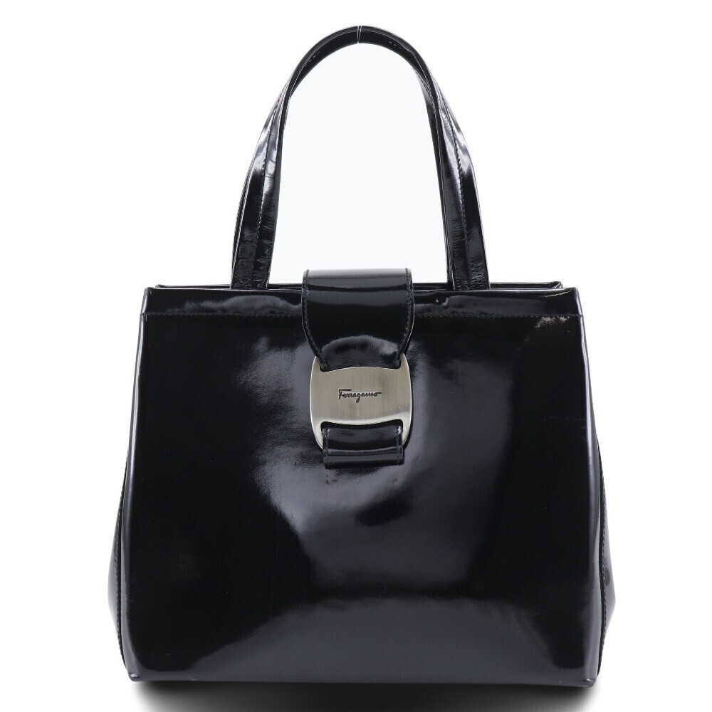 Salvatore Ferragamo Convertible Vara Bow Tote Patent Leather